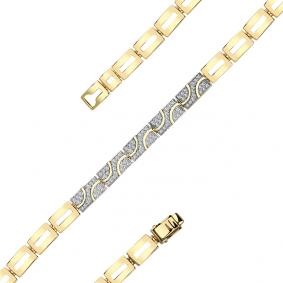 Браслет из лимонного золота Мастер Бриллиант 06M10-320429-00-00 с бриллиантом 06M10-320429-00-00 фото