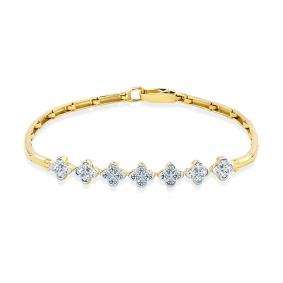 Браслет из лимонного золота Мастер Бриллиант 06M10-320445-00-00 с бриллиантом 06M10-320445-00-00 фото