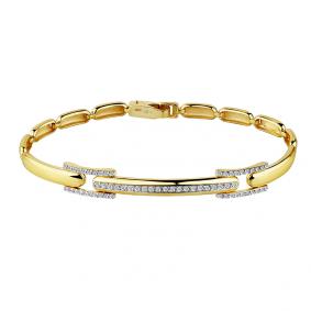 Браслет из лимонного золота Мастер Бриллиант 06M10-320451-00-00 с бриллиантом 06M10-320451-00-00 фото