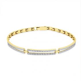 Браслет из лимонного золота Мастер Бриллиант 06M10-320475-00-00 с бриллиантом 06M10-320475-00-00 фото