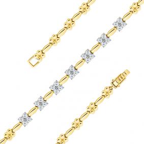 Браслет из лимонного золота Мастер Бриллиант 06M10-320478-00-00 с бриллиантом 06M10-320478-00-00 фото