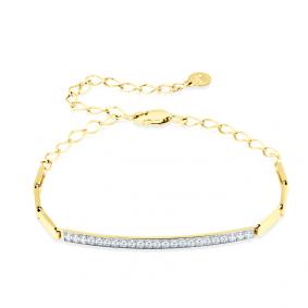 Браслет из лимонного золота Мастер Бриллиант 06M10-320490-00-00 с бриллиантом 06M10-320490-00-00 фото