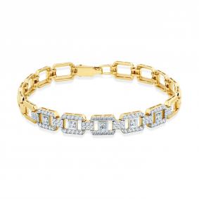 Браслет из лимонного золота Мастер Бриллиант 06M10-320500-00-00 с бриллиантом 06M10-320500-00-00 фото