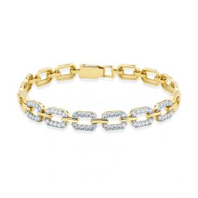 Браслет из лимонного золота Мастер Бриллиант 06M10-320508-00-00 с бриллиантом 06M10-320508-00-00 фото