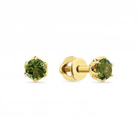 Серьги из лимонного золота Мастер Бриллиант 06M2-302120-00-60 с турмалином 06M2-302120-00-60 фото