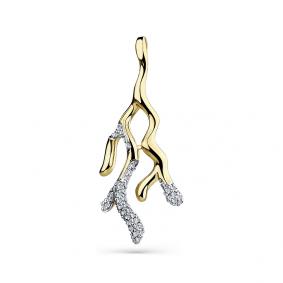 Подвеска из лимонного золота Мастер Бриллиант 06M3-308589-00-00 с бриллиантом 06M3-308589-00-00 фото