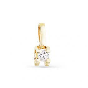 Подвеска из лимонного золота Мастер Бриллиант 06M3-330009-00-00 с бриллиантом 06M3-330009-00-00 фото