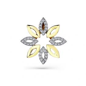 Подвеска из лимонного золота Мастер Бриллиант 06M3-330031-00-00 с бриллиантом 06M3-330031-00-00 фото