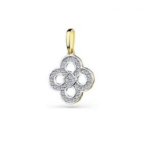 Подвеска из лимонного золота Мастер Бриллиант 06M3-330062-00-00 с бриллиантом 06M3-330062-00-00 фото