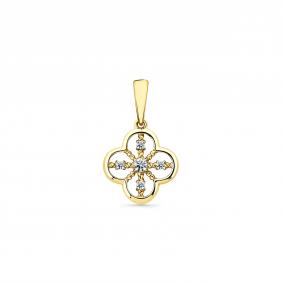 Подвеска из лимонного золота Мастер Бриллиант 06M3-330076-00-00 с бриллиантом 06M3-330076-00-00 фото