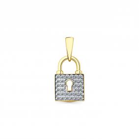 Подвеска из лимонного золота Мастер Бриллиант 06M3-330093-00-70 с бриллиантом 06M3-330093-00-70 фото