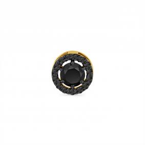 Подвеска из лимонного золота Мастер Бриллиант 06M3-330910-00-48 с чёрным бриллиантом 06M3-330910-00-48 фото