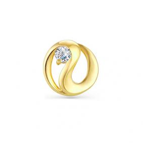 Подвеска из лимонного золота Мастер Бриллиант 06M3-474 с бриллиантом 06M3-474 фото