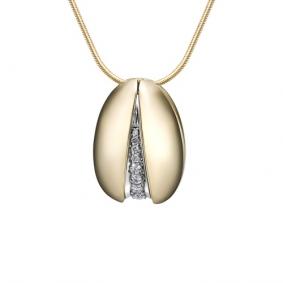 Подвеска из лимонного золота Мастер Бриллиант 06M3-837 с бриллиантом 06M3-837 фото