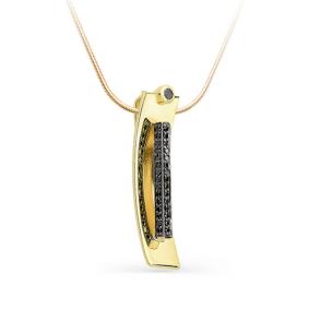 Подвеска из лимонного золота Мастер Бриллиант 06M3-868/1 с бриллиантом 06M3-868/1 фото