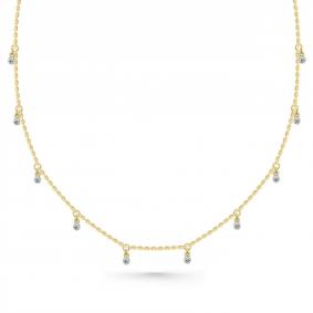 Колье из лимонного золота Мастер Бриллиант 06M6-360736-00-00 с бриллиантом 06M6-360736-00-00 фото