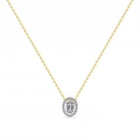 Колье из лимонного золота Мастер Бриллиант 06M6-360792-00-00 с бриллиантом 06M6-360792-00-00 фото