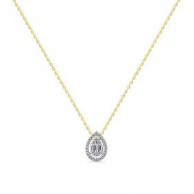 Колье из лимонного золота Мастер Бриллиант 06M6-360793-00-00 с бриллиантом 06M6-360793-00-00 фото