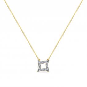 Колье из лимонного золота Мастер Бриллиант 06M6-360813-00-70 с бриллиантом 06M6-360813-00-70 фото