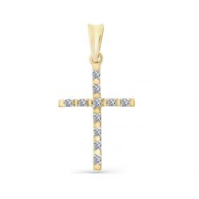 Подвеска из лимонного золота Мастер Бриллиант 06M8-173 с бриллиантом 06M8-173 фото