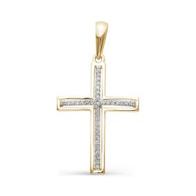 Подвеска из лимонного золота Мастер Бриллиант 06M8-259 с бриллиантом 06M8-259 фото