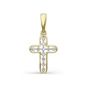 Подвеска из лимонного золота Мастер Бриллиант 06M8-262 с бриллиантом 06M8-262 фото