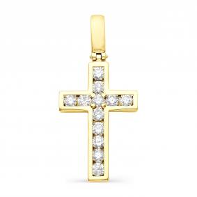 Подвеска из лимонного золота Мастер Бриллиант 06M8-274 с бриллиантом 06M8-274 фото