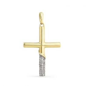 Подвеска из лимонного золота Мастер Бриллиант 06M8-341/1 с бриллиантом 06M8-341/1 фото