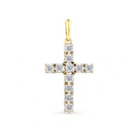 Подвеска из лимонного золота Мастер Бриллиант 06M8-350 с бриллиантом 06M8-350 фото