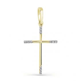 Подвеска из лимонного золота Мастер Бриллиант 06M8-374-7 с бриллиантом 06M8-374-7 фото