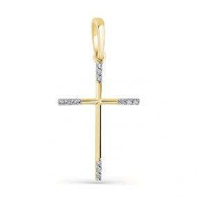 Подвеска из лимонного золота Мастер Бриллиант 06M8-374 с бриллиантом 06M8-374 фото