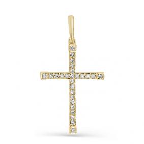 Подвеска из лимонного золота Мастер Бриллиант 06M8-379 с бриллиантом 06M8-379 фото