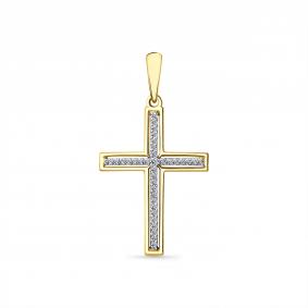 Подвеска из лимонного золота Мастер Бриллиант 06M8-380259-00-00 с бриллиантом 06M8-380259-00-00 фото