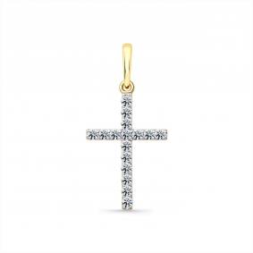 Подвеска из лимонного золота Мастер Бриллиант 06M8-380345-00-00 с бриллиантом 06M8-380345-00-00 фото