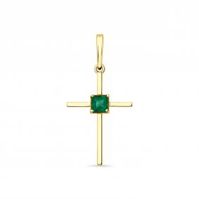 Подвеска из лимонного золота Мастер Бриллиант 06M8-380377-00-01 с изумрудом 06M8-380377-00-01 фото