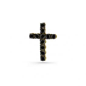 Подвеска из лимонного золота Мастер Бриллиант 06M8-380391-00-48 с чёрным бриллиантом 06M8-380391-00-48 фото