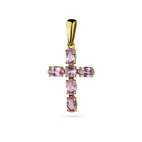 Подвеска из лимонного золота Мастер Бриллиант 06M8-380417-00-74 с сапфиром 06M8-380417-00-74 фото