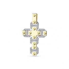 Подвеска из лимонного золота Мастер Бриллиант 06M8-380438-00-00 с бриллиантом 06M8-380438-00-00 фото