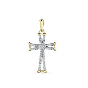 Подвеска из лимонного золота Мастер Бриллиант 06M8-380441-00-00 с бриллиантом 06M8-380441-00-00 фото