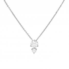 Колье из белого золота Platina 07-0084-00-401-1120-03 с фианитом 07-0084-00-401-1120-03 фото