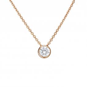 Золотое колье Platina 07-0085-00-401-1110 с фианитом 07-0085-00-401-1110 фото