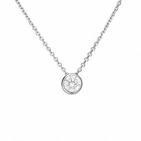 Колье из белого золота Platina 07-0086-00-401-1120-03 с фианитом 07-0086-00-401-1120-03 фото