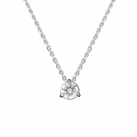 Колье из белого золота Platina 07-0104-00-401-1120-03 с фианитом 07-0104-00-401-1120-03 фото