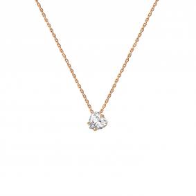 Золотое колье Platina 07-0132-00-401-1110-03 с фианитом 07-0132-00-401-1110-03 фото