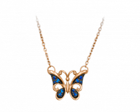 Золотое колье Platina 07-0165-00-404-1110-03 с фианитом 07-0165-00-404-1110-03 фото