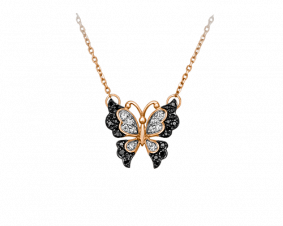 Золотое колье Platina 07-0166-00-403-1110-24 с фианитом 07-0166-00-403-1110-24 фото