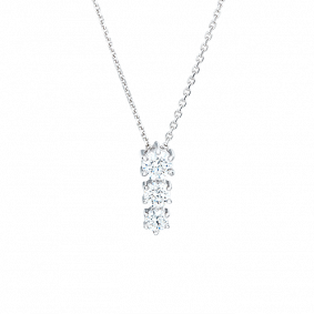 Колье из белого золота Platina 07-0168-00-501-1120-38 с фианитом 07-0168-00-501-1120-38 фото