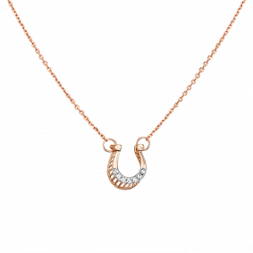 Золотое колье Platina 07-0184-00-401-1110-03 с фианитом 07-0184-00-401-1110-03 фото