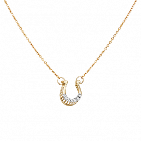 Колье из лимонного золота Platina 07-0184-00-401-1130-03 с фианитом 07-0184-00-401-1130-03 фото