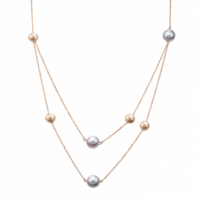 Золотое колье Platina 07-0206-00-301-1110-31 с жемчугом 07-0206-00-301-1110-31 фото